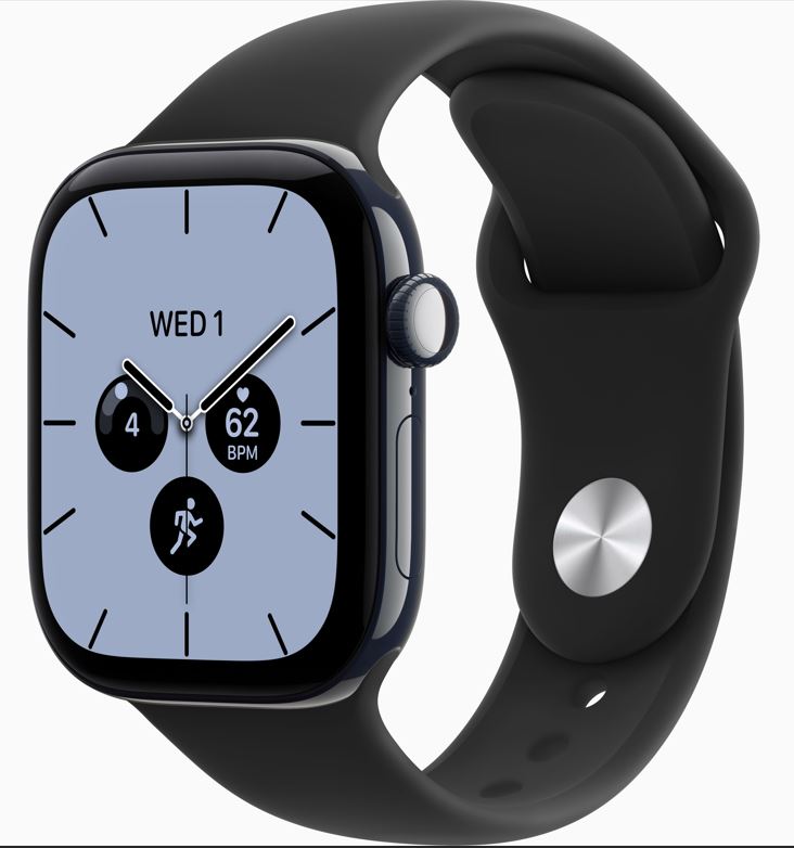 Apple Watch Series 12 GPS+Cellular 42mm éjszakakék kerámia tok, fekete sportpánt