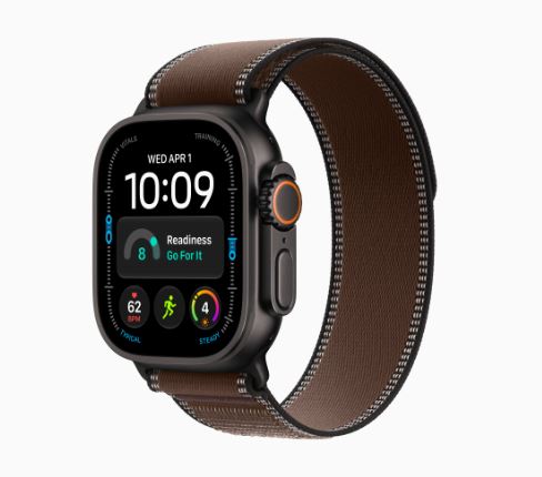 Apple Watch Ultra 4 GPS + Cellular, 49 mm-es fekete titántok, sötét umbra terep pánt