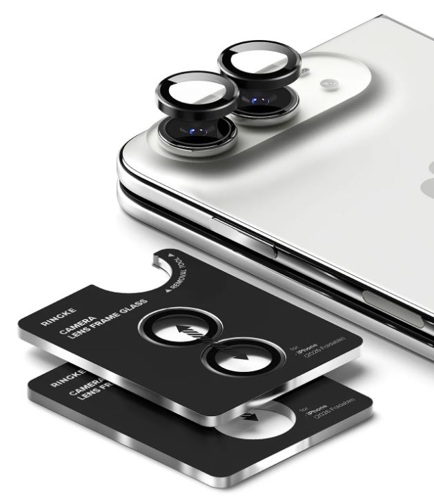 Tech-Protect iPhone Duo kameralencse védő üvegfólia fekete színben