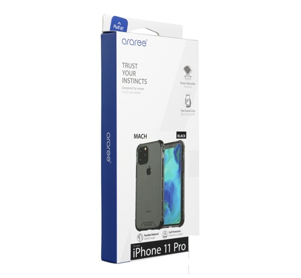 ARAREE MACH SZILIKON TOK APPLE IPHONE 11 PRO, FEKETE