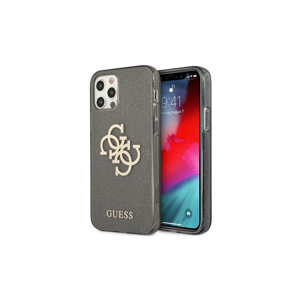 Guess hátlapi tok 4G szürke, iPhone 12 Pro Max készülékre
