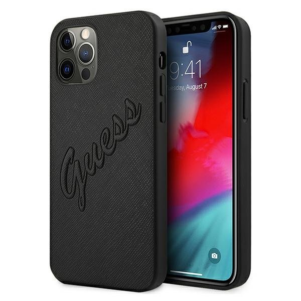GUESS Staffiano tok iPhone 12 Pro Max készülékre fekete