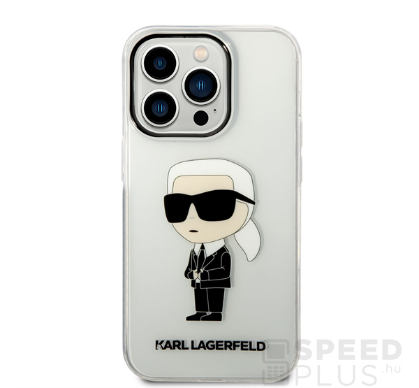 KARL LAGERFELD IML IKONIK NFT HÁTLAP TOK APPLE IPHONE 14 PRO, ÁTLÁTSZÓ