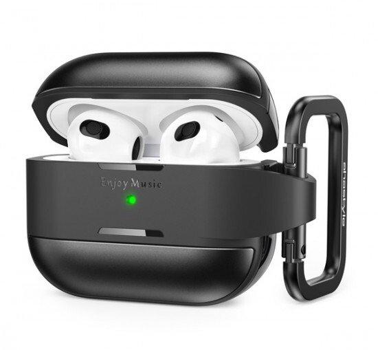 Phoner Armor Airpods Pro 2 fekete szilikon tok