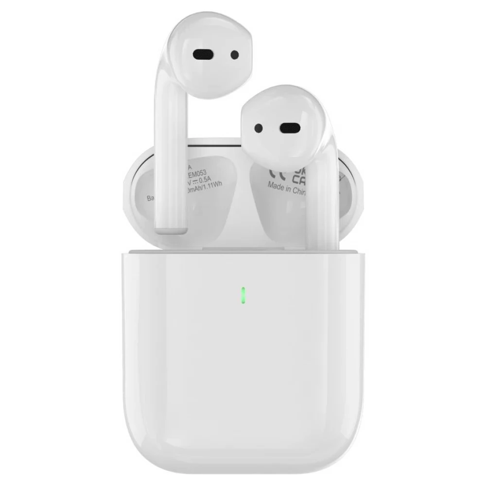 Devia AirBuds TWS Bluetooth 5.2 fülhallgató fehér színben